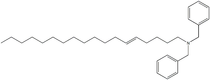 (5-Octadecenyl)dibenzylamine Struktur