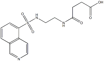 4-[2-(5-Isoquinolinylsulfonylamino)ethylamino]-4-oxobutyric acid Struktur