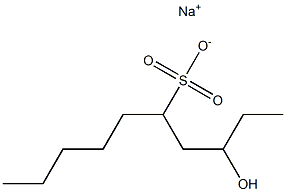 3-Hydroxydecane-5-sulfonic acid sodium salt Struktur