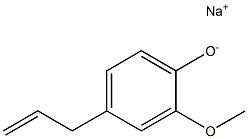 Sodium 4-allyl-2-methoxyphenolate Struktur