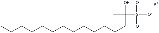 2-Hydroxypentadecane-2-sulfonic acid potassium salt Struktur