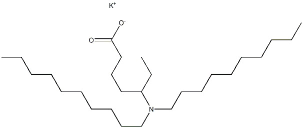 5-(Didecylamino)heptanoic acid potassium salt Struktur