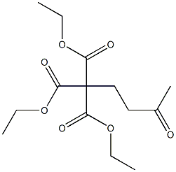 4-Oxopentane-1,1,1-tricarboxylic acid triethyl ester Struktur