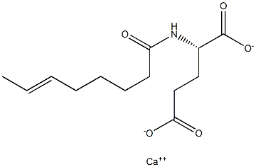 N-(6-Octenoyl)glutamic acid calcium salt Struktur