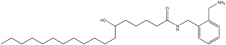 6-Hydroxy-N-(2-aminomethylbenzyl)stearamide Struktur