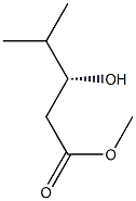 (3R)-3-Hydroxy-4-methylpentanoic acid methyl ester Struktur