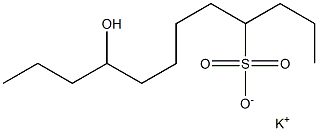 9-Hydroxydodecane-4-sulfonic acid potassium salt Struktur