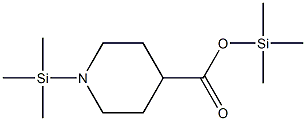 1-(Trimethylsilyl)piperidine-4-carboxylic acid trimethylsilyl ester Struktur