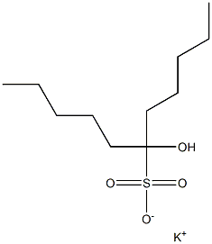 6-Hydroxyundecane-6-sulfonic acid potassium salt Struktur