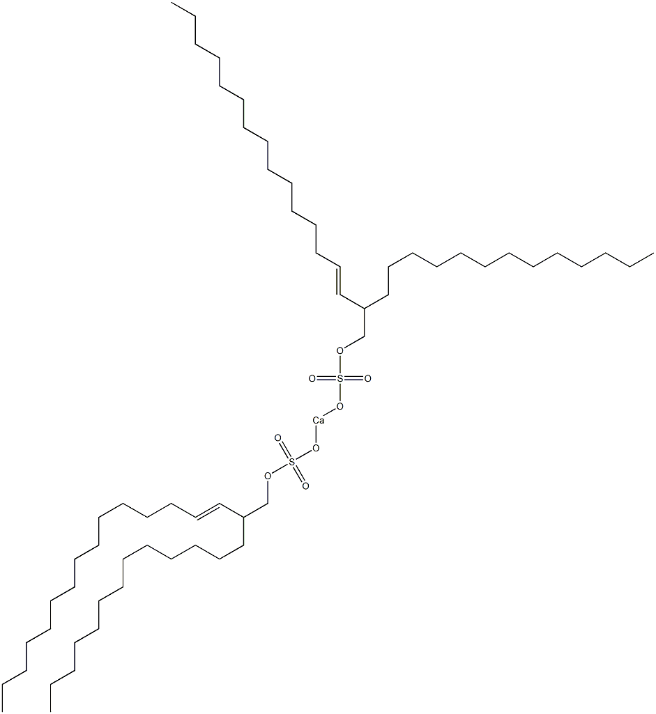 Bis(2-tridecyl-3-heptadecenyloxysulfonyloxy)calcium Struktur