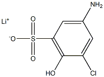 3-Amino-5-chloro-6-hydroxybenzenesulfonic acid lithium salt Struktur