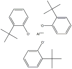 Aluminum tris(2-tert-butylphenolate) Struktur