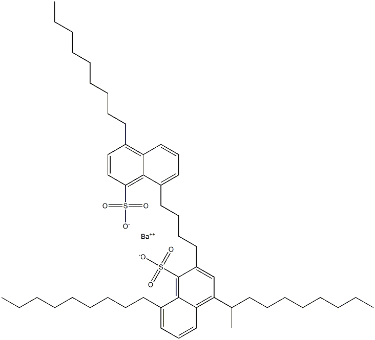 Bis(4,8-dinonyl-1-naphthalenesulfonic acid)barium salt Struktur