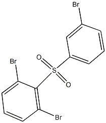 2,6-Dibromophenyl 3-bromophenyl sulfone Struktur