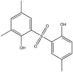 2,2'-Dihydroxy-3,5,5'-trimethyl[sulfonylbisbenzene] Struktur