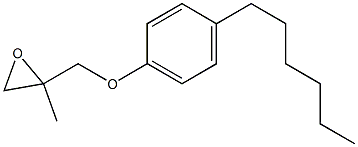 4-Hexylphenyl 2-methylglycidyl ether Struktur