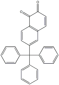 6-(Triphenylmethyl)-1,2-naphthoquinone Struktur