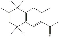 7-Acetyl-1,4,5,6-tetrahydro-1,1,3,4,4,6-hexamethylnaphthalene Struktur