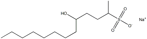 5-Hydroxytridecane-2-sulfonic acid sodium salt Struktur