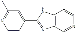 2-(2-Methylpyridin-4-yl)-1H-imidazo[4,5-c]pyridine Struktur