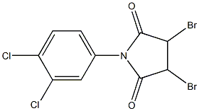 N-(3,4-Dichlorophenyl)-2,3-dibromosuccinimide Struktur