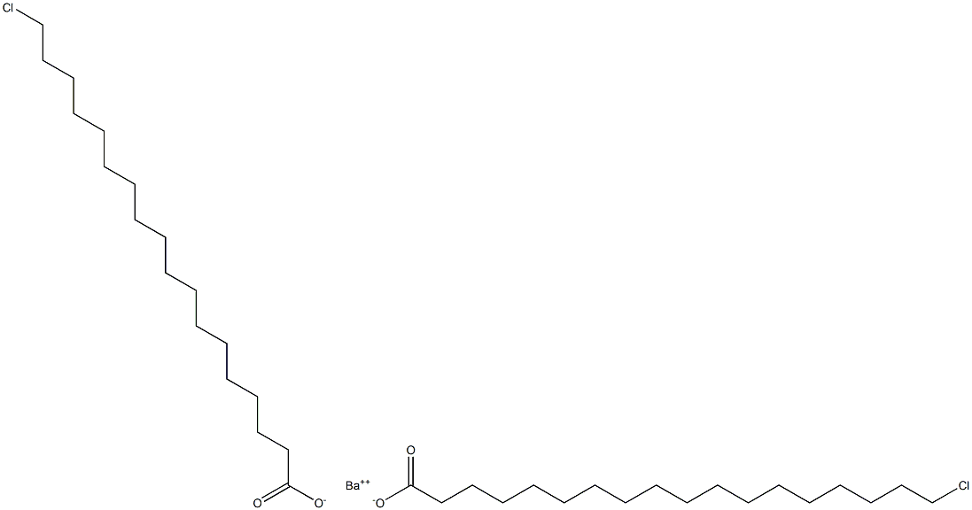 Bis(18-chlorooctadecanoic acid)barium salt Struktur