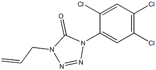 1-(2,4,5-Trichlorophenyl)-4-(2-propenyl)-1H-tetrazol-5(4H)-one Struktur