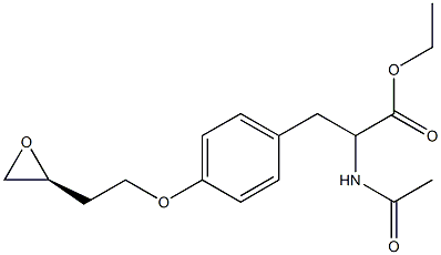 (S)-2-Acetylamino-3-[4-[2-(oxiran-2-yl)ethoxy]phenyl]propionic acid ethyl ester Struktur