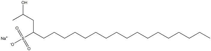 2-ヒドロキシヘニコサン-4-スルホン酸ナトリウム 化學(xué)構(gòu)造式