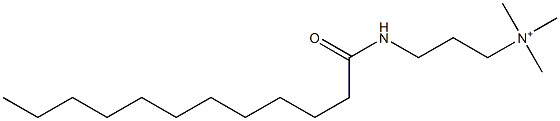 N-[3-(Lauroylamino)propyl]-N,N,N-trimethylaminium Struktur