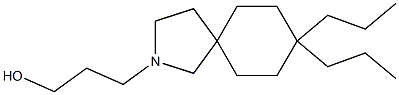 2-(3-Hydroxypropyl)-8,8-dipropyl-2-azaspiro[4.5]decane Struktur