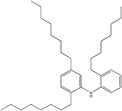 2-Octyl-N-(2,5-dioctylphenyl)aniline Struktur