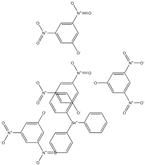 Triphenyltin(IV)3,5-dinitrophenolate Struktur