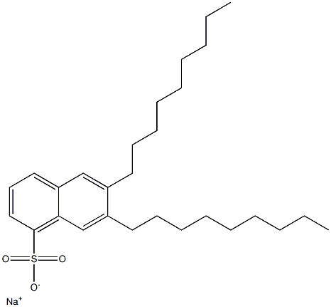 6,7-Dinonyl-1-naphthalenesulfonic acid sodium salt Struktur