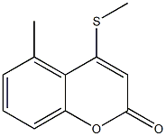 5-Methyl-4-(methylthio)-2H-1-benzopyran-2-one Struktur