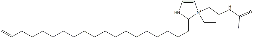 1-[2-(Acetylamino)ethyl]-1-ethyl-2-(18-nonadecenyl)-4-imidazoline-1-ium Struktur