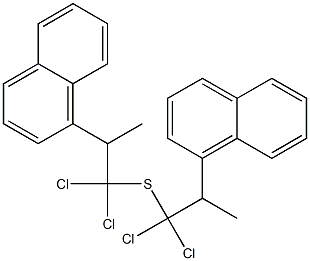 Methyl[1,1-dichloro-2-(1-naphtyl)ethyl] sulfide Struktur