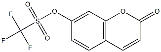 7-(Trifluoromethylsulfonyloxy)coumarin Struktur