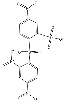 5-Nitro-2-[(2,4-dinitrophenyl)sulfonyl]benzenesulfonic acid Struktur