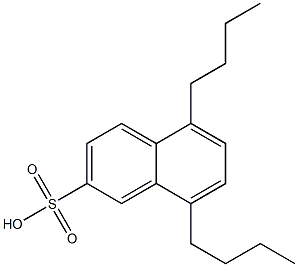 5,8-Dibutyl-2-naphthalenesulfonic acid Struktur