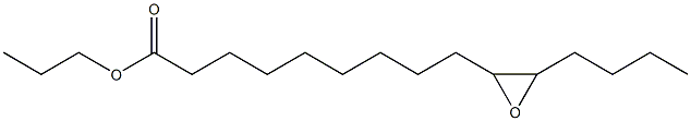 10,11-Epoxypentadecanoic acid propyl ester Struktur