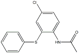 4'-Chloro-2'-(phenylthio)acetanilide Struktur