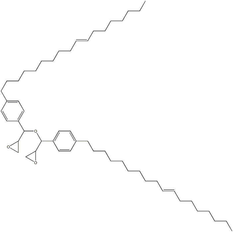 4-(10-Octadecenyl)phenylglycidyl ether Struktur