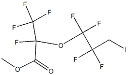 2,3,3,3-Tetrafluoro-2-(1,1,2,2-tetrafluoro-3-iodopropoxy)propionic acid methyl ester Struktur