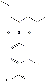 2-Chloro-4-(dipropylsulfamoyl)benzoic acid Struktur