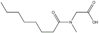 N-Methyl-N-octanoylglycine Struktur