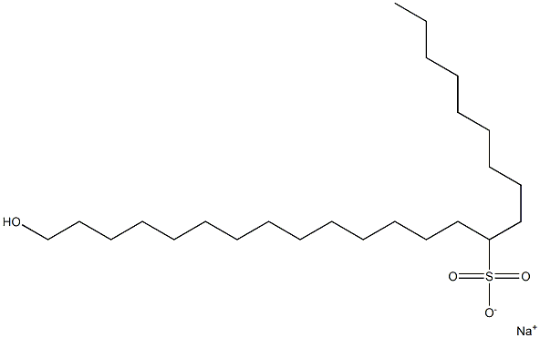 24-Hydroxytetracosane-10-sulfonic acid sodium salt Struktur