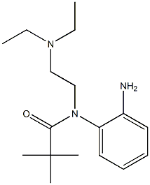 N-(2-Aminophenyl)-N-[2-(diethylamino)ethyl]-2,2-dimethylpropionamide Struktur