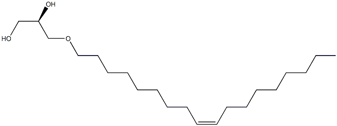 (R)-3-[[(Z)-9-Octadecenyl]oxy]propane-1,2-diol Struktur