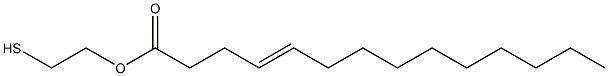 4-Tetradecenoic acid 2-mercaptoethyl ester Struktur